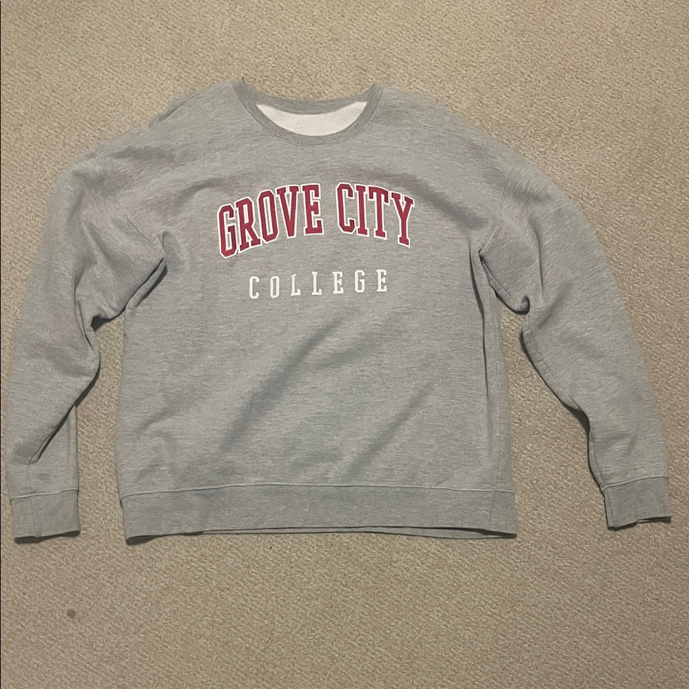 Gray Grove City College Sweatshirt